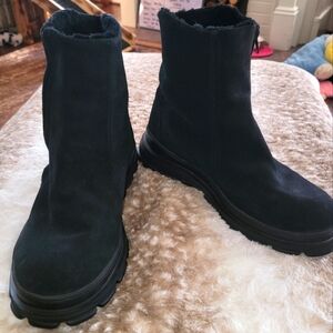 Cole Haan Italian Shearling Black Men's Boots